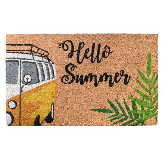 Hello Summer Coir Doormat